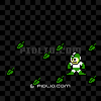 【W】リーフシールド/ウッドマンの画像 - ロックマン2攻略 ─ pidlio.com